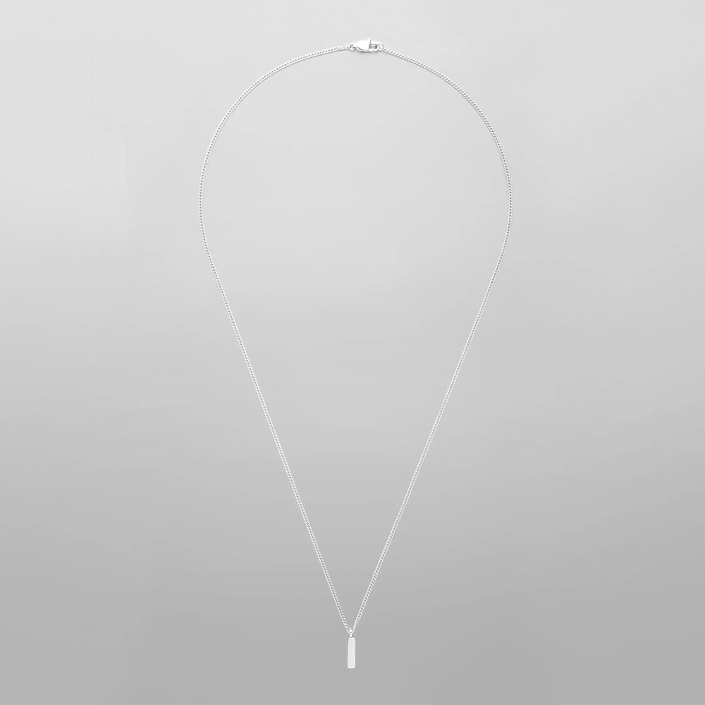 White Gold Cuban Chain Necklace