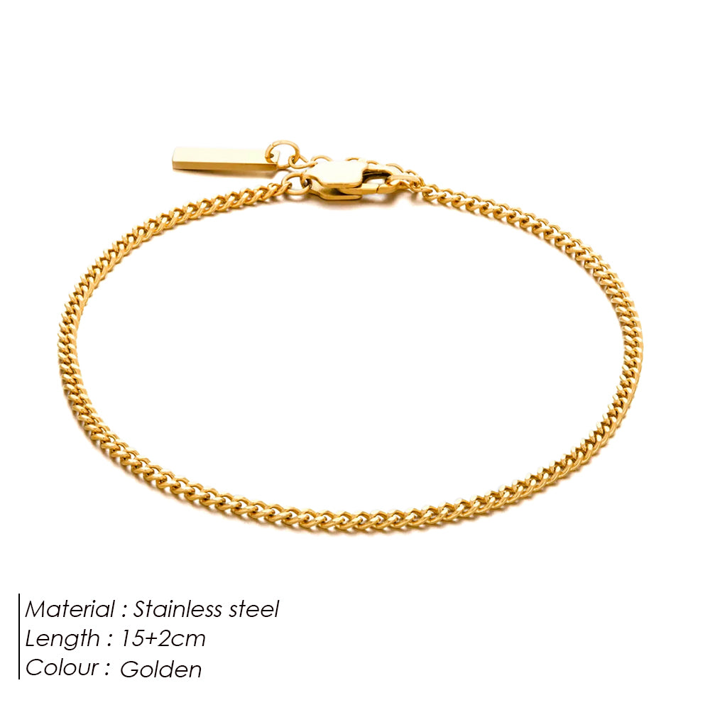 Gold Cuban Chain Bracelet