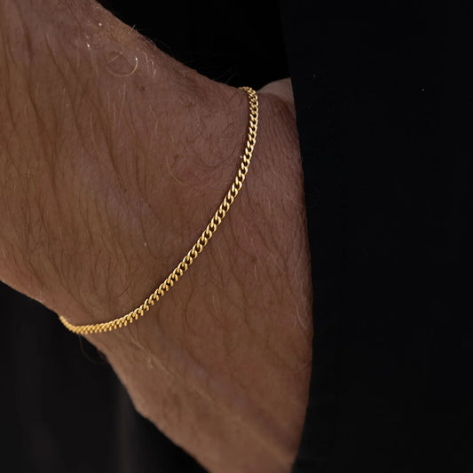 Gold Cuban Chain Bracelet