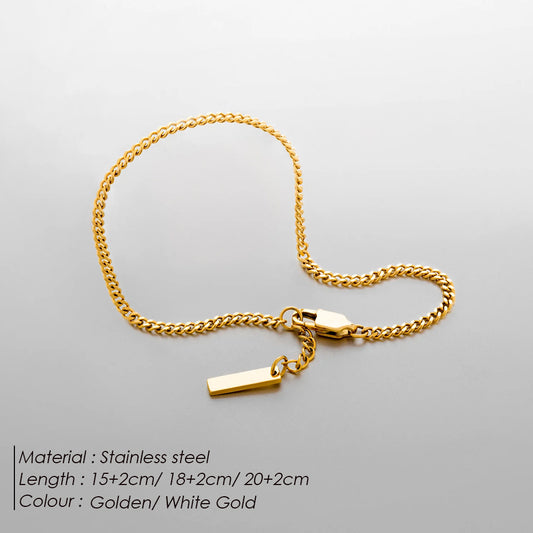 Gold Cuban Chain Bracelet
